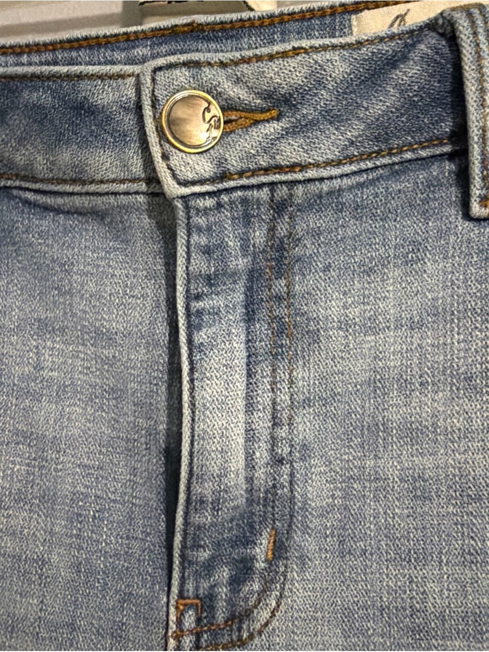 Cosmic Blue Love- High-rise Slim Stretch Jeans, Size 32 - Picture 3 of 13